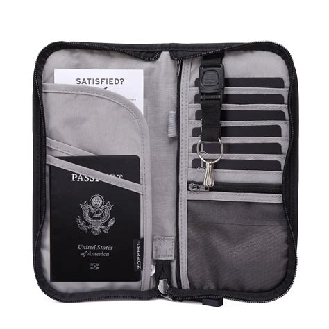 跨境证件包RFID旅行护照夹套钱包长款防盗刷卡包多功能防水手拿包-阿里巴巴