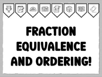 FRACTION EQUIVALENCE AND ORDERING! Math Grade 4 Bulletin Board Kit ...