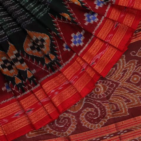 Multi Colour Ikkat Khandua Silk Saree | A571103711 – Priyadarshini Handloom