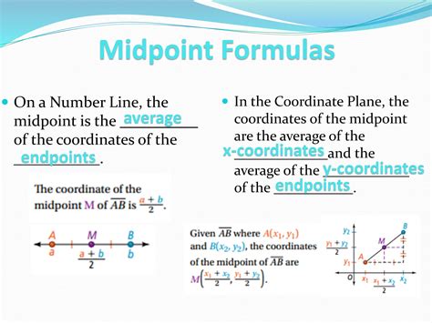 Distance And Midpoint Formula