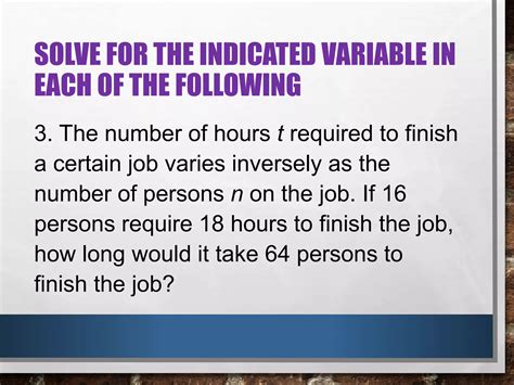 Image result for Inverse Variation Word Problems