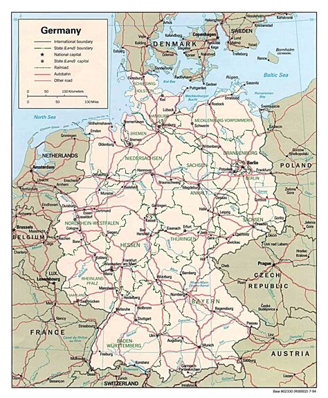 Maps of Germany | Detailed map of Germany in English | Tourist map of Germany | Road map of ...
