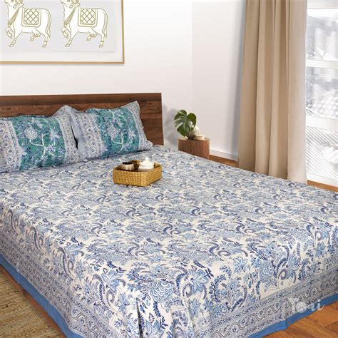 Fresh Blue And White | Fine Quality Bedsheet – TOAIArt.com