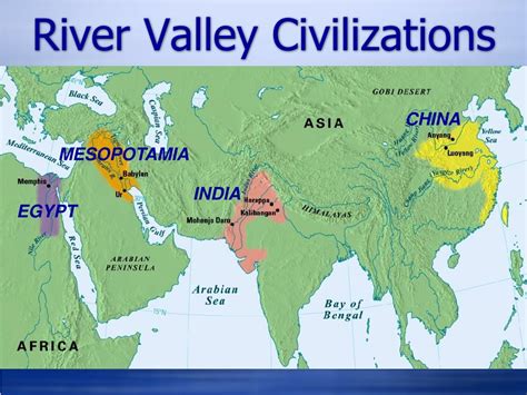 Map Of The Four River Valley Civilizations | Detroit Chinatown
