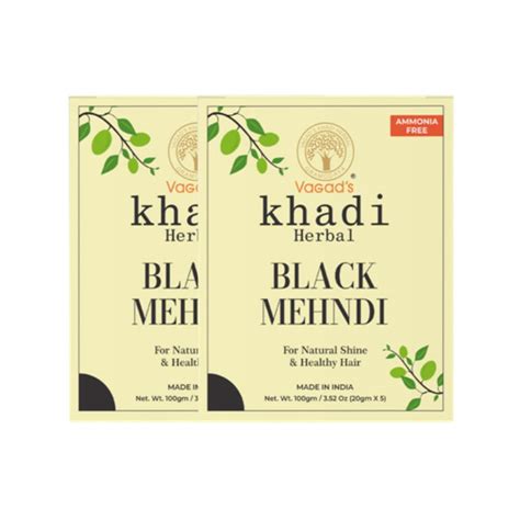 Buy Vagad's Khadi Herbal Gramodaya Pure Natural Black Mehndi For Hair ...
