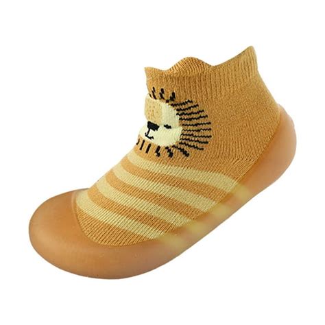 Hstyle Baby Sock Shoes Toddler Walking Shoes Infant Non-Slip Slippers Soft Rubber Sole Sneakers for