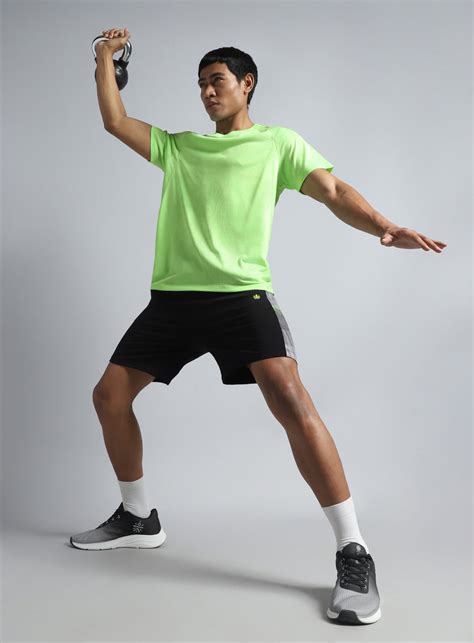 Buy Men's Lime Power Training Sculpted T-shirt Online in India | Cult Store