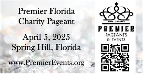Premier Florida Charity Pageant - April 5, 2025, 18955 Michigan Ln ...
