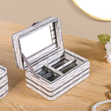 SlateLine Portable Jewellery Box With Mirror Online - Premium Jewellery ...