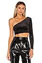 Lovers and Friends Braelynn Crop Top in Galaxy Black | REVOLVE