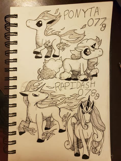 Drawing every pokemon Fire Horse : pokemon