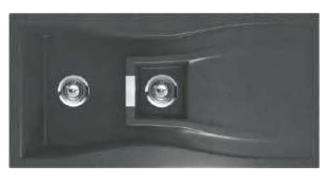 Nirali Quartz Premium Series Elara WB 1½ 1000x500 mm Double Bowl Wash ...