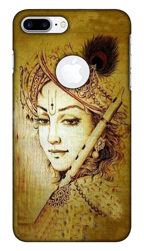 Blutec Lord Krishna Design Printed Polycarbonate Back Cover for Apple ...