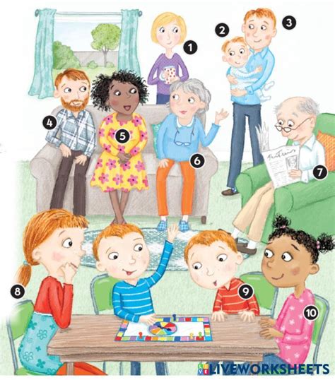 Family Members Ages and Hobbies Worksheet 的图像结果