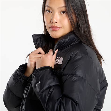 Women's down jackets The North Face W Nuptse Short Jacket TNF Black ...