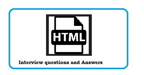 HTML interview questions and Answers | Web Technology Experts Notes