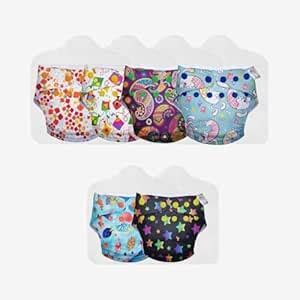 SuperBottoms Cloth Diapers for Babies - UNO Super Value Combo Pack - 6 ...