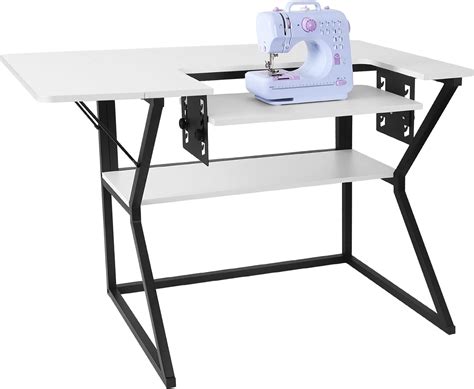 Amazon.com: Vividwood Sewing Table, Large Sewing Machine Table with ...
