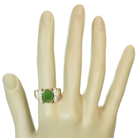 Green Jade Yellow Gold Nugget Ring For Sale at 1stDibs | women's gold ...