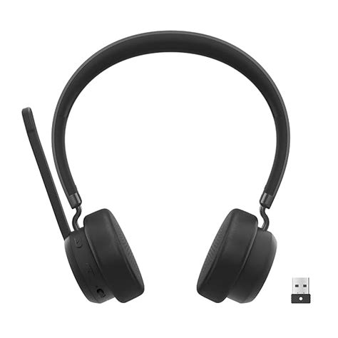 Lenovo Wireless VoIP Headset Teams Certified, Noise-Canceling Mic ...