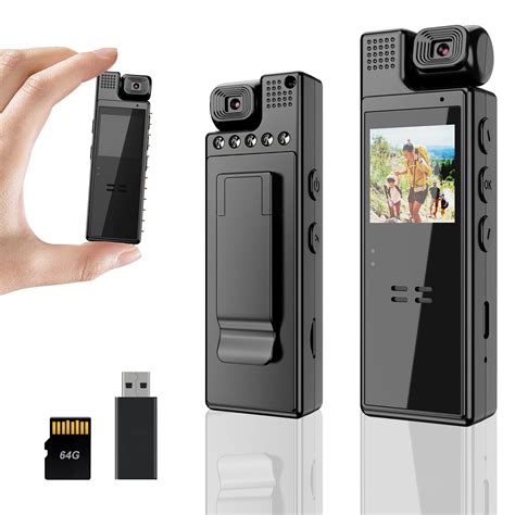 Amazon.com : Mini Body Camera 1080P Portable Small Body Worn Cam ...