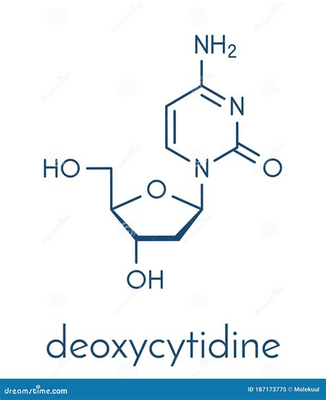 Deoxycytidine Monophosphate DCMP Nucleotide Molecule. DNA Building ...