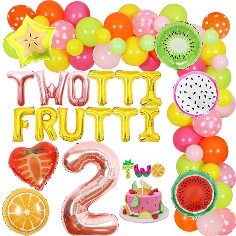 Buy Twotti Frutti Birthday Party Decorations for Girls, Summer Fruit ...
