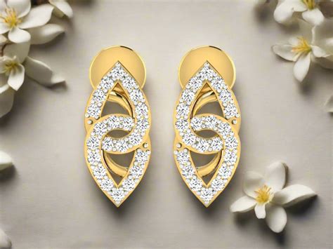 Converging Twin Pear Shaped Studs - EFIF Diamonds – EF-IF Diamond Jewellery