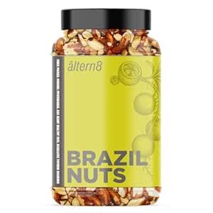Altern8 Brazil Nuts Jumbo 250 g* Grade A++, Rich in Selenium, Benefits ...