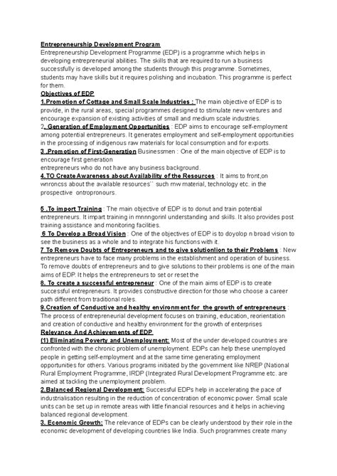 Role of Government in EDP: Empowering Entrepreneurship Development ...