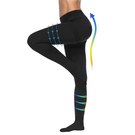 20-30mmHg Compression Pantyhose for Women,Medical Compression Stockings, High Waist Opaque ...