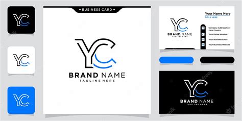 Premium Vector | Initial letter yc logo design template
