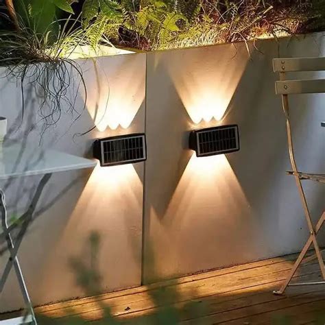 solar external wall lights outdoor led rechargeable lamp for home ...