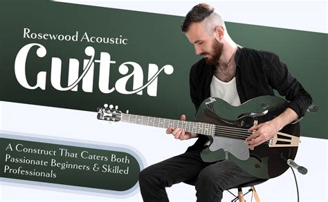 Hovner 215 Black F-Cut Rosewood Fretboard Acoustic Guitar With Bag ...