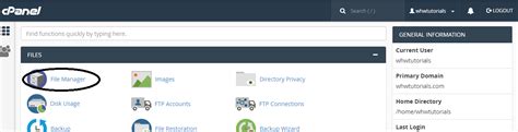 Image result for cPanel File Manager