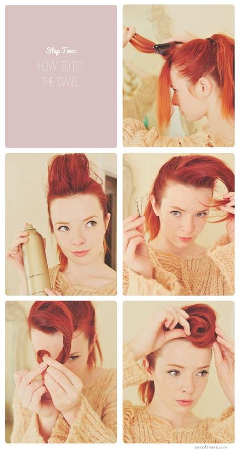 Image result for Pin Up Hairdo Tutorial Step by Step