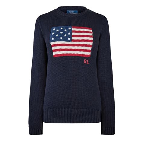 Polo Ralph Lauren | Women's Flag Knit Jumper | Crew Neck Jumpers ...
