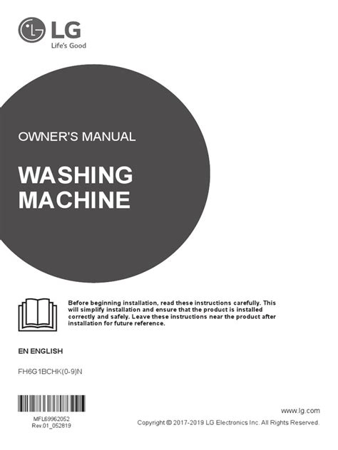 LG Washing Machine User Guide 的图像结果