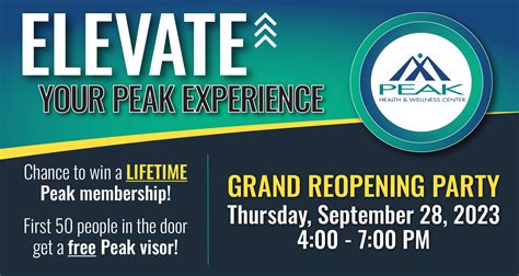 Win a LIFETIME membership at our Grand Reopening Party! - PEAKGF