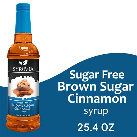 Syruvia Keto Coffee Syrup - Brown Sugar Cinnamon, Sugar-Free, Zero ...