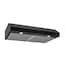 Broan 30 inch Convertible 350-CFM Black Under Cabinet Range Hood in the ...