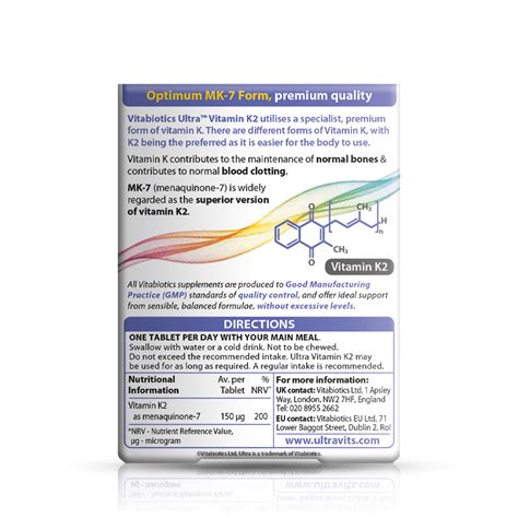 Ultra Vitamin K2 Tablets | Vitamin K Supplement | Vitabiotics®