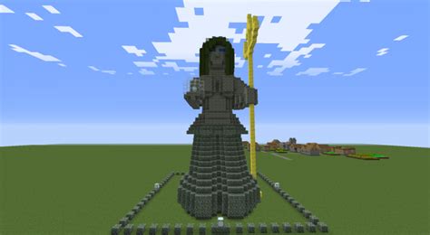 Minecraft Mermaid Statue Tutorial 的图像结果