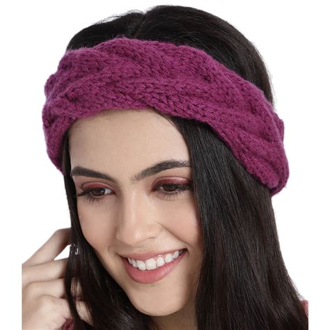 Cable Headband - Purple Double 95 – Magic Needles