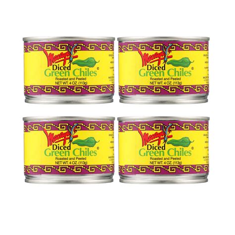 Macayo's Canned Diced Green Chiles, 4 Oz (Pack of 4) - Walmart.com