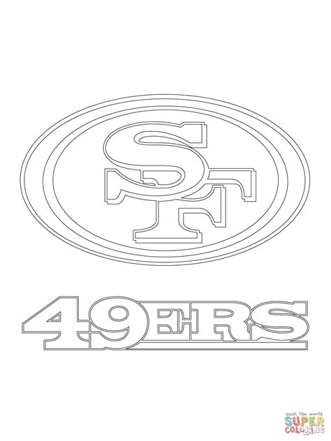 San Francisco 49ers Logo coloring page | Free Printable Coloring Pages