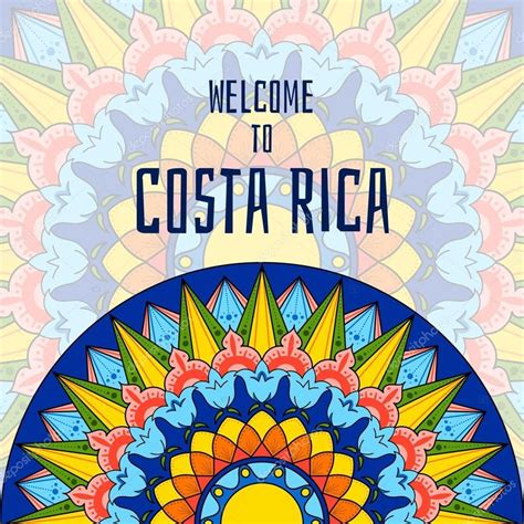 Descarga Costa Rican Ox Cart Wheel design and ornaments. Blue version ...