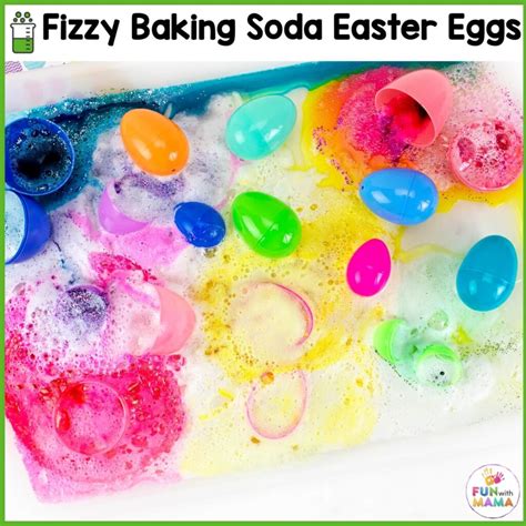 Easter Eggs Baking Soda And Vinegar Science Experiment - Fun with Mama