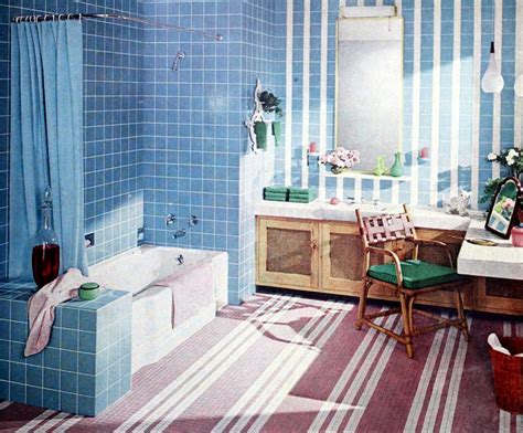 35 vintage 1950s bathroom tile design ideas - Click Americana