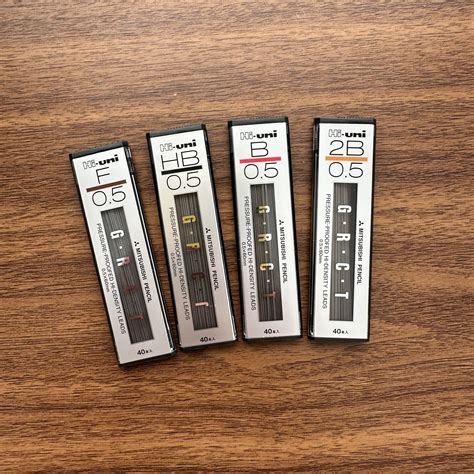 Uni Mitsubishi Hi-Uni .5mm Mechanical Pencil Leads — The Gentleman ...